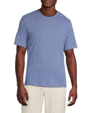 Onia Slub Textured Cotton T-Shirt - Blue