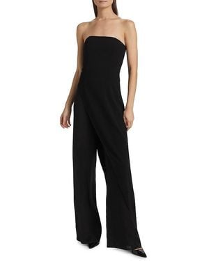 Alice + Olivia Alondra Strapless Jumpsuit - Black