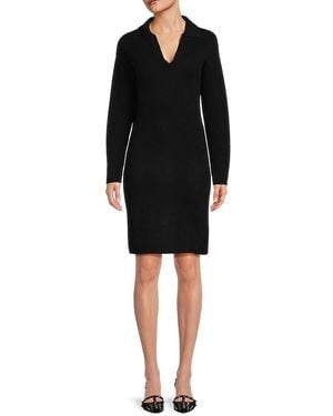 Magaschoni Johnny Collar Sheath Dress - Black
