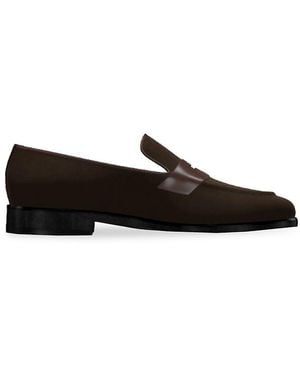Nettleton Edward Suede Penny Loafers - Black