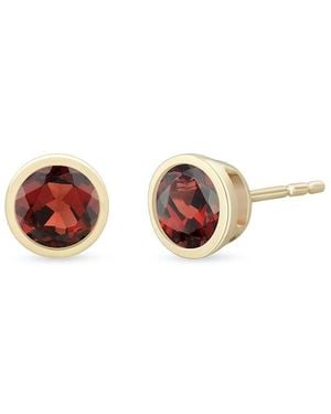 Saks Fifth Avenue 14K & Garnet Stud Earrings - Pink