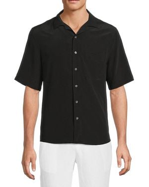 Onia Silk Vacation Shirt - Black