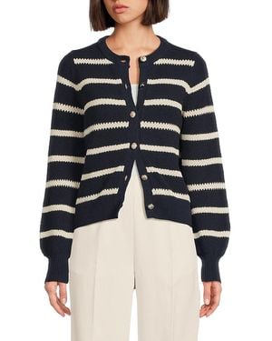 Vero Moda Striped Cardigan - Blue