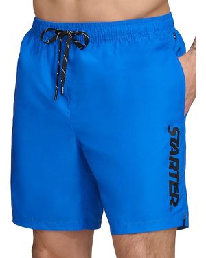Starter Core Volley Flat Front Shorts - White