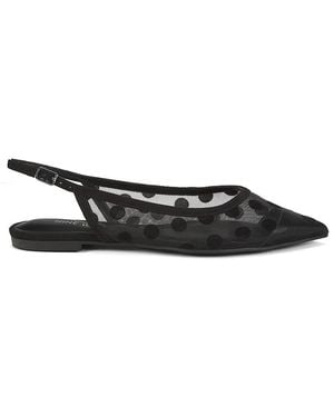 Nine West Brin Mesh Ballet Flats - Black