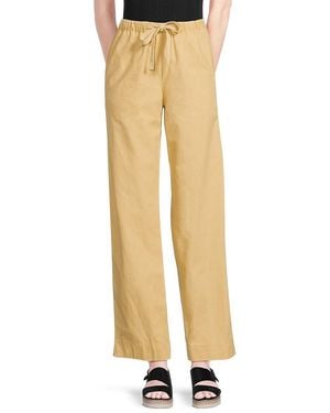 Vince Tie Front Pull-On Pants - Natural