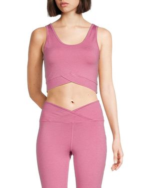 Strut-this Maddox Scoopneck Sports Bra - Purple