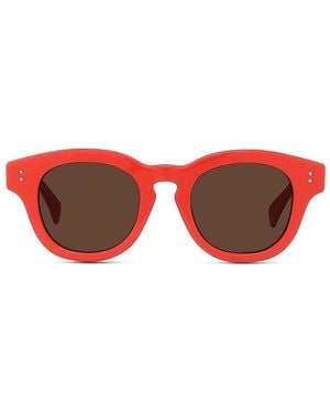KENZO Round Acetate Sunglasses - Red