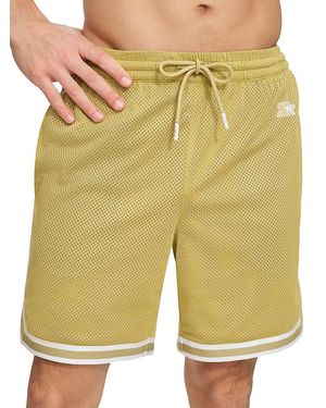 Starter Regular Fit Drawstring Mesh Shorts - Yellow