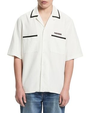 Vayder Luca Silk & Cotton-Blend Camp Shirt - White