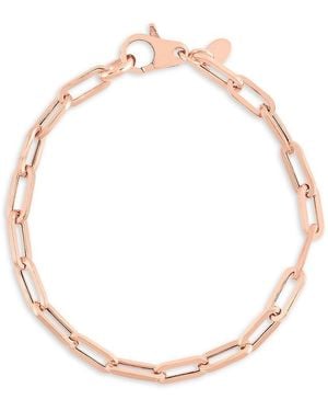 Chloe and Madison 14K Rose Vermeil & Sterling Chain Bracelet - White