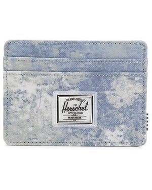 Herschel Supply Co. Charlie Abstract Print Cardholder - Blue
