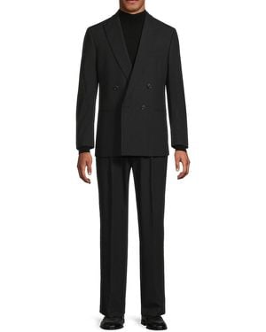 Karl Lagerfeld Solid Modern-fit Suit - Black