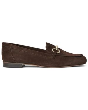 Bruno Magli Luna Suede Bit Loafers - Brown