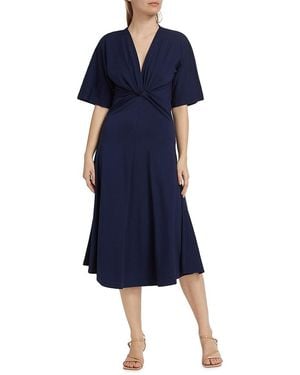 10 Crosby Derek Lam Lorraine Twist Midi-Dress - Blue