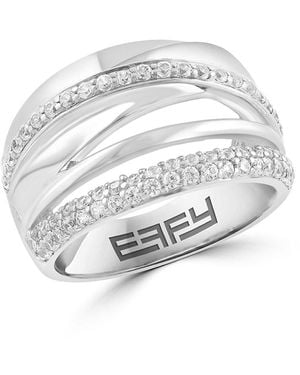 Effy ENY Sterling & Zircon Ring - White