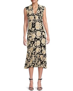 Tommy Hilfiger Floral Jersey Midi-Dress - Multicolour