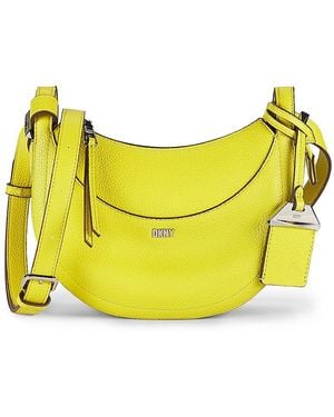 DKNY Barbara Faux Leather Crossbody Bag - Yellow
