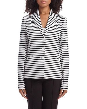 Capsule 121 The Striped Sight Blazer - White