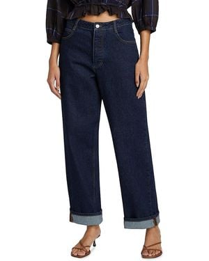 Ronny Kobo Sade Mid-rise Straight-leg Jeans - Blue