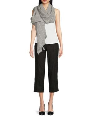 Vince Striped Cotton Scarf - Multicolour