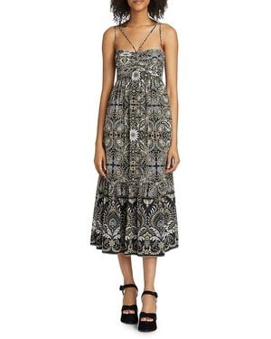 Kobi Halperin Arya Odyessy Print Midi-Dress - Multicolor