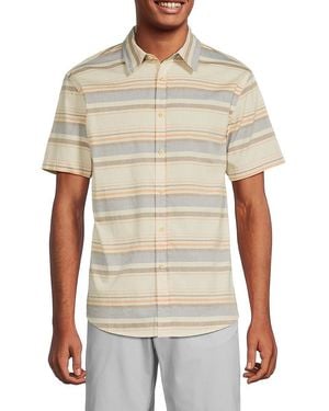 Ocean Current 'Ravine Striped Shirt - White