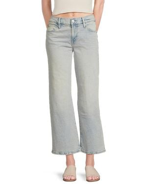Hudson Jeans Rosalie High-Rise Wide-Leg Jeans - Grey
