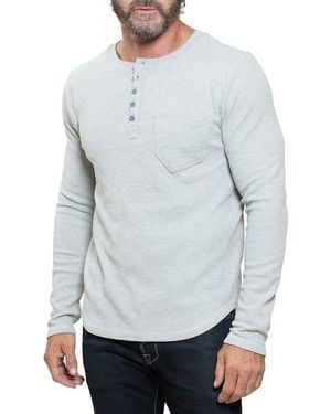 Stitch's Jeans Heathered Knit Henley - Grey