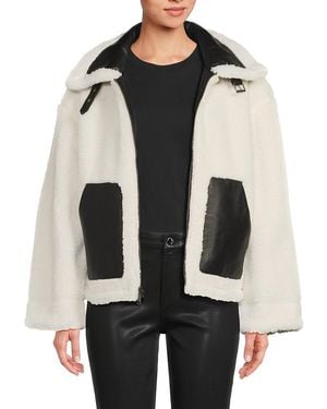 Levi's Faux Shearling Reversible Jacket - White