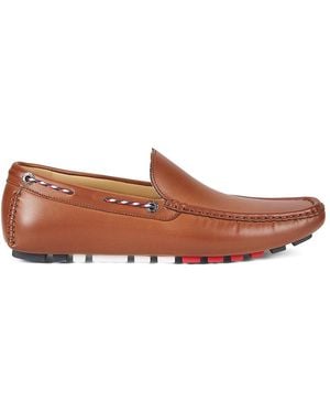 Tommy Hilfiger Moc Toe Loafers - Brown