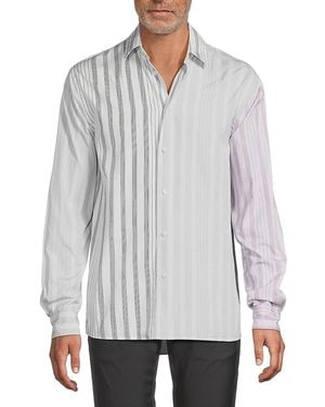 JW Anderson Striped Cotton Shirt - Grey