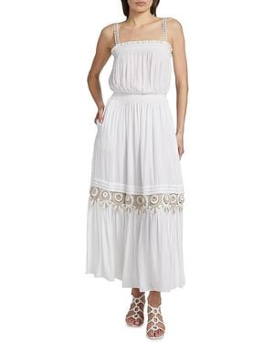 Ramy Brook Catalina Embroidered Maxi Dress - White