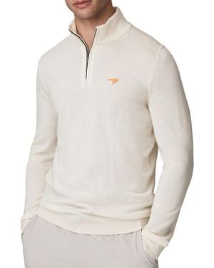 Reiss X Mclaren F1 Team Hatch Wool Half-Zip Pullover - White
