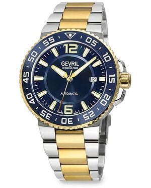 Gevril Riverside Two-Tone Stainless Steel Bracelet Watch/42Mm - Metallic