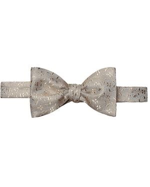 Eton Floral Silk Bow Tie - Natural