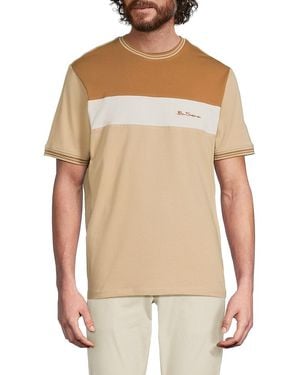 Ben Sherman Colourblock T-shirt - Natural