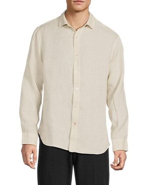 Swims Amalfi End-On-End Linen Long-Sleeve Shirt - Natural