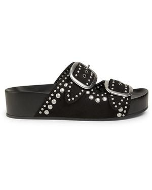 Nine West Flinne Studded Sandals - Black