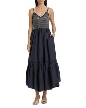 Ramy Brook Lucia Cotton Maxi Dress - Blue