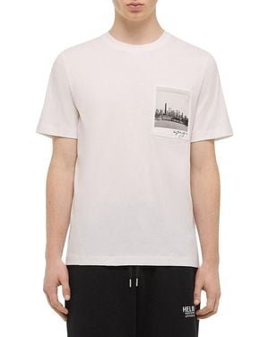 Helmut Lang Skyline Postcard Cotton T-shirt - White
