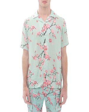 Cult Of Individuality Floral Camp Shirt - White