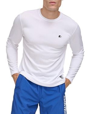 Starter Logo Long Sleeve Rash Guard - White