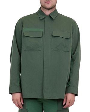 Jonathan Simkhai Matthew Cotton-Blend Utility Jacket - Green