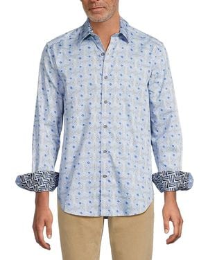 Robert Graham Ogden Long Sleeve Cotton Classic-fit Shirt - Blue