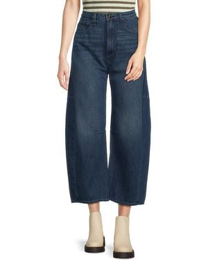 Rag & Bone Chase High Rise Barrel Jeans - Blue