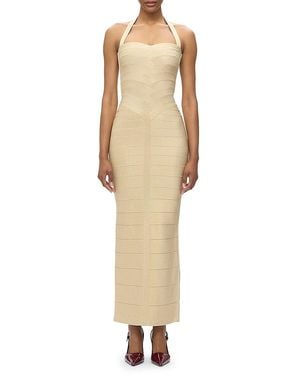 Hervé Léger Iris Column Gown - Natural
