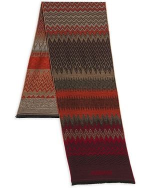 Missoni Chevron Wool-blend Scarf - Red