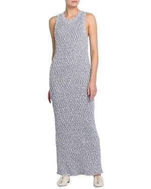 Stella McCartney Bouclé-Knit Maxi Dress - Grey