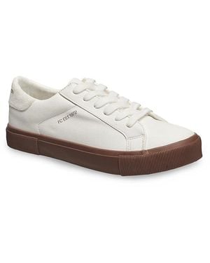 French Connection Becka Lace-up Trainers - White
